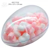Candy packing storage 100% food grade capsule Flat bottom transparent hollow plastic Easter egg