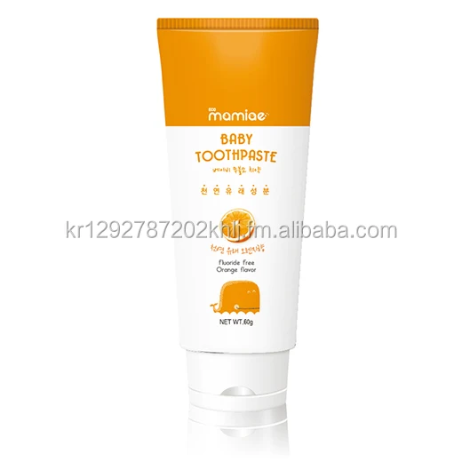 
2017 NEW korean made of natural ingredients home use baby orange Toothpaste 