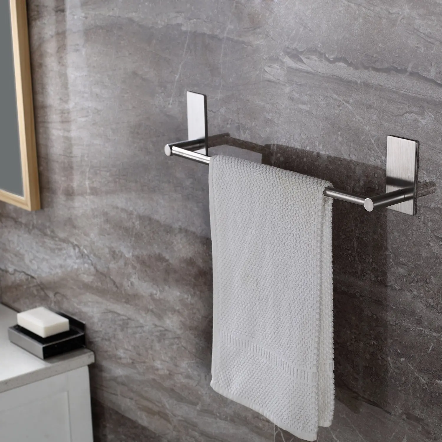Adhesive Towel Ring Find Deals On Line At Get Quotations Taozun Self Adhesive 16 Inch Bathroom Towel Bar Brushed Sus 304 Stainless Steel Bath Wall