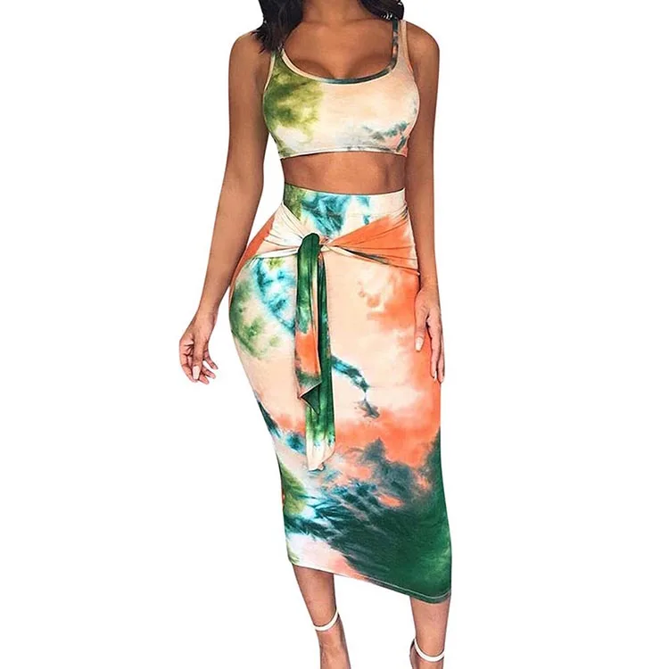 

Feelingirl 2019 Summer New Women Printed Sleeveless Casual Maxi Dress, As shown