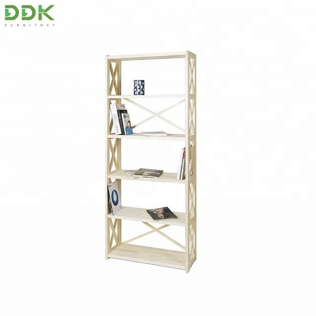 Wooden Shelf For Home And Office Ddk Ran6 Bookshelf Pine