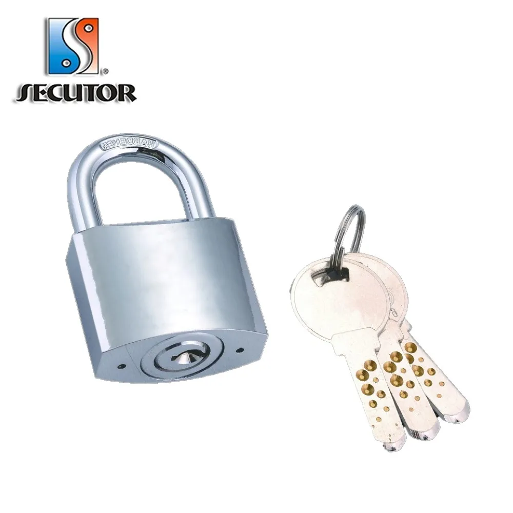 chrome padlock