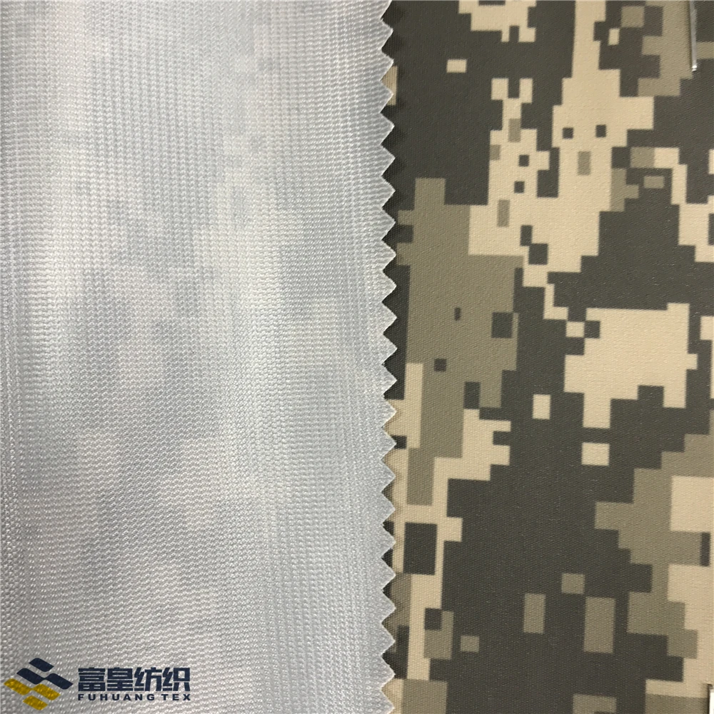 
Waterproof breathable polyester camouflage fabric laminated tpu film for softshell garment  (50040610944)