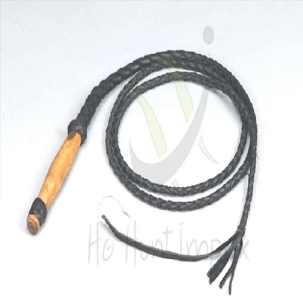 Premium Leather Bull Whip 8 Foot Buy Short Horse Leather Braided Whip