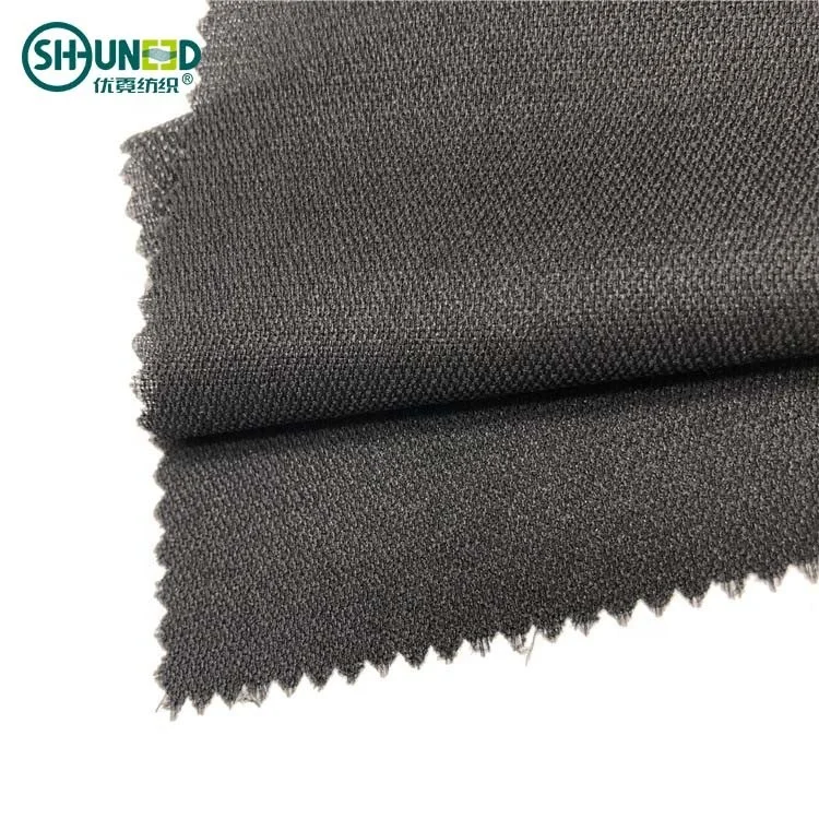 
Best selling 80gsm fusing fabric twill weaving woven interlining Adhesive 80 woven tailored interlining for jacket, suits, coats 