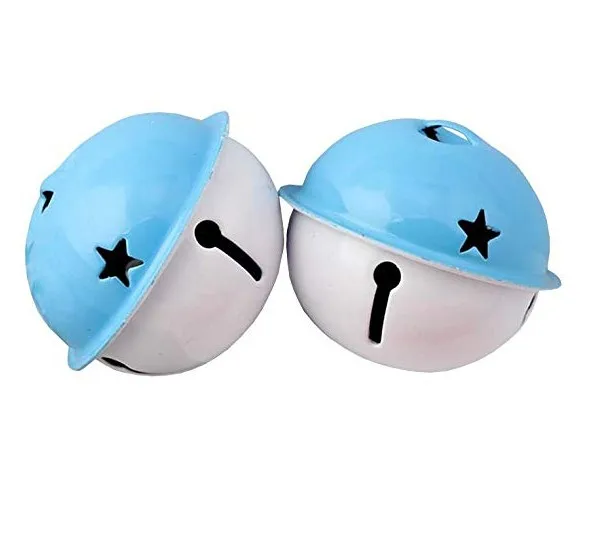 

(Different sizes and color available) Eco-Life Two-Colored White and Blue Star Cutouts Jingle Bell, Multi-color