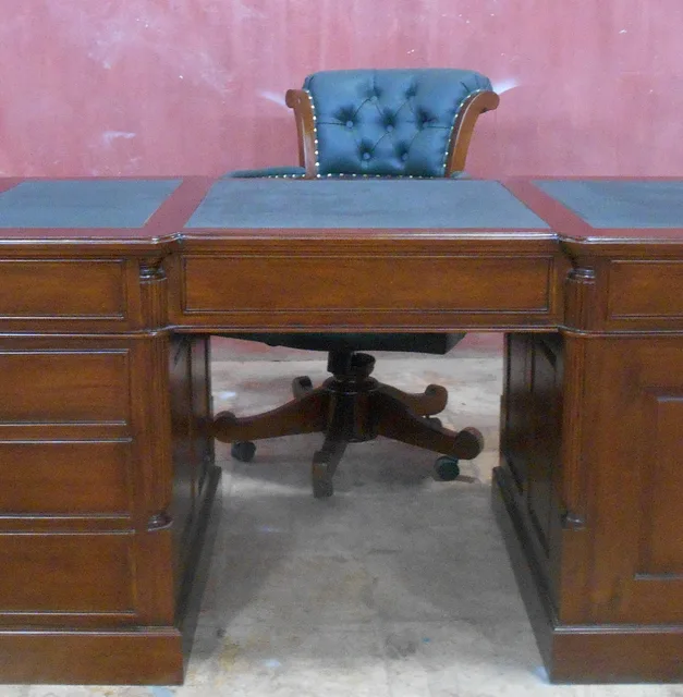 Classic Furniture Mahogany Indonesia Partner Desk Classic Office