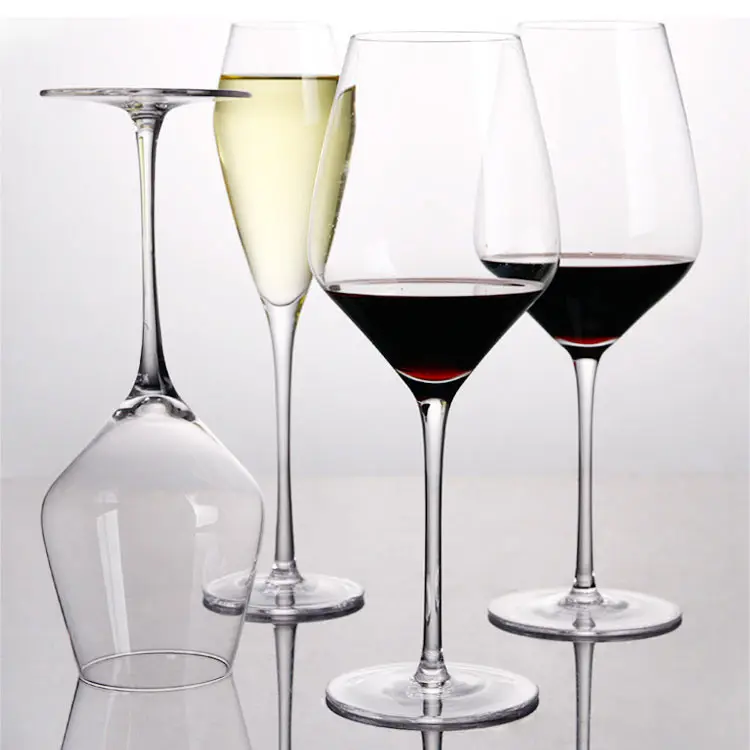 

Handblown goblet wine glass lead free crystal glass wholesale glass goblet red wine glasses crystal well designed, Transparent clear