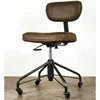 Industrial & vintage iron metal & Genuine Leather India made executive Office Chair