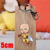 One Punch-man Keychain Double Sided Saitama Key Chain Pendant Acrylic Anime Key Ring Accessories