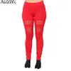 Red Hot Photos Custom Ladies Slim High Waist Polyester Wholesale Sexy Leggings