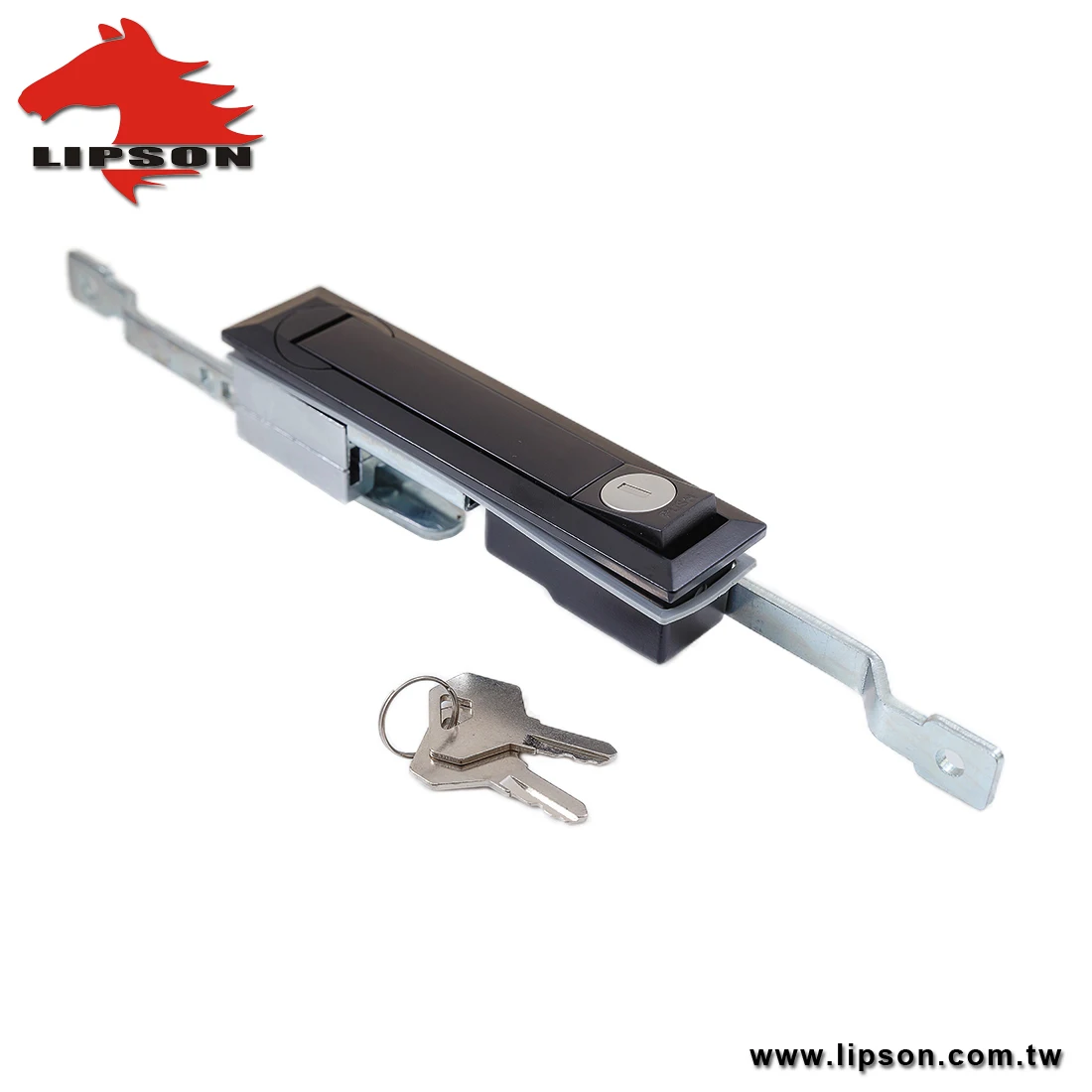 thumbnail image 2 of Unique Bargains Silver Tone Metal Panel Lock Lockset For Iron Distribution Cabinet W Two Keys 2 of 10