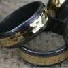 DAMASCUS STEEL RING WITH FILE WORK