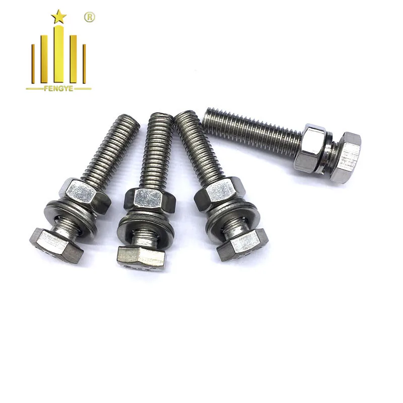Low Price 304 316 Stainless Steel Hex Bolt With Washer Attached Buy