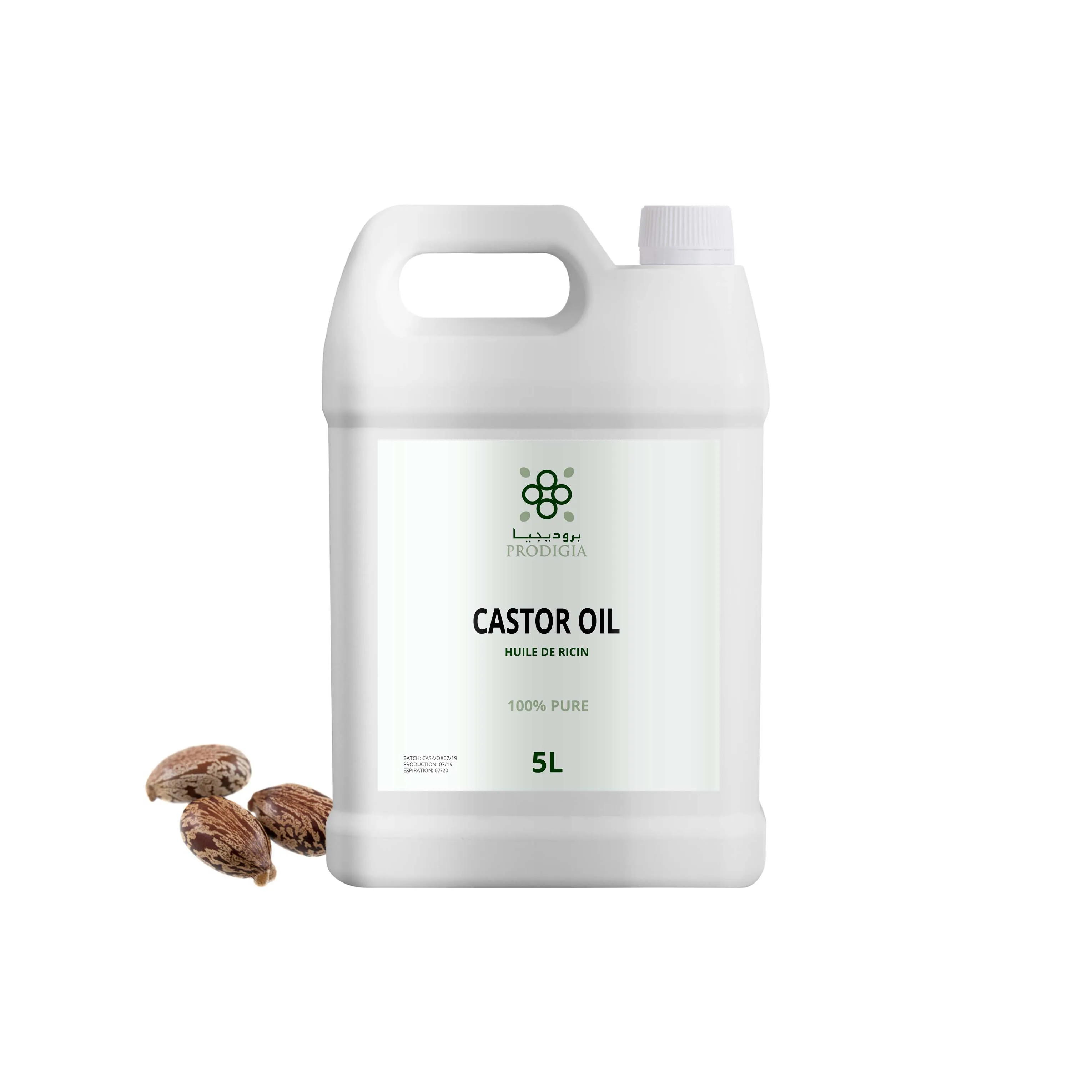 
Wholesale 100% Natural Castor Oil Cold Pressed Best Price 1L Bottle From Morocco 