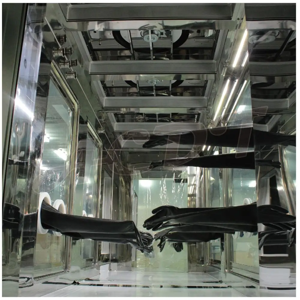 Safety Neoprene gloves for Isolation glove box work cabinet