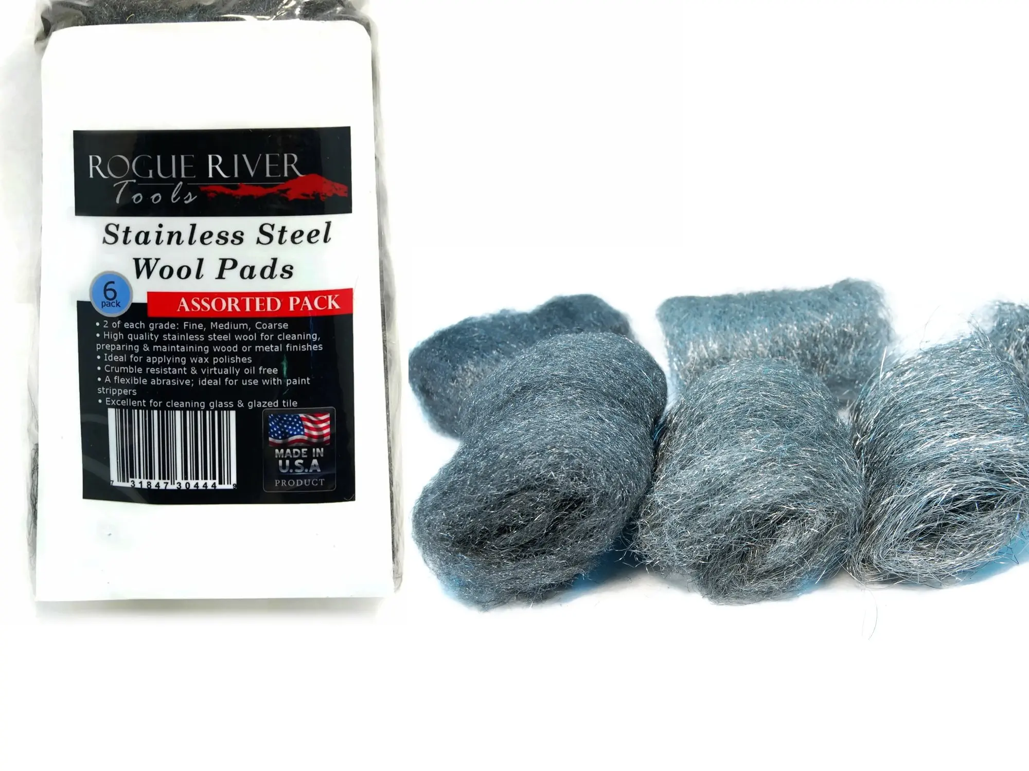 Case of 6 16 pads//bag #4 Steel Wool Hand Pads