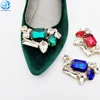 Fancy rhinestone hotfix uppers shoe buckles for women shoe