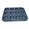 NON-STICK PAN Bakeware Baking Tray Carbon Steel Cake Mold Muffin Pan 12 Cup