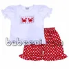 Cute children smocked clothes of crab smocked set for girl