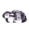 Handblown customized logo Rabbit shape glass tea light holder 57mm
