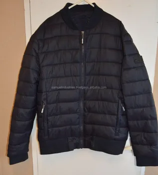 men's quilted patch bomber jacket