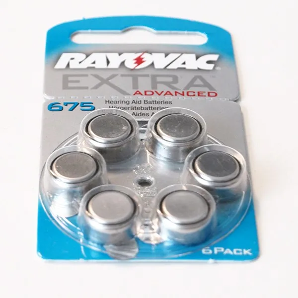 300 x Rayovac Extra Advanced Hörgerätebatterien 675 675AUN-6XEMF 50 Blister