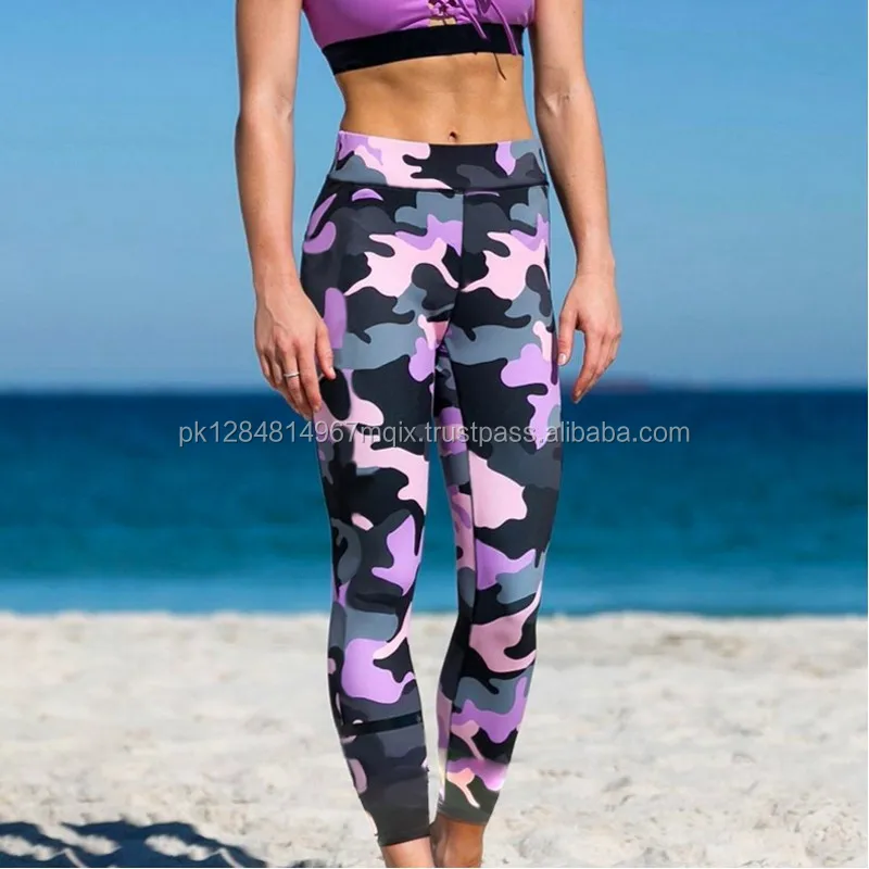 women's camo workout leggings