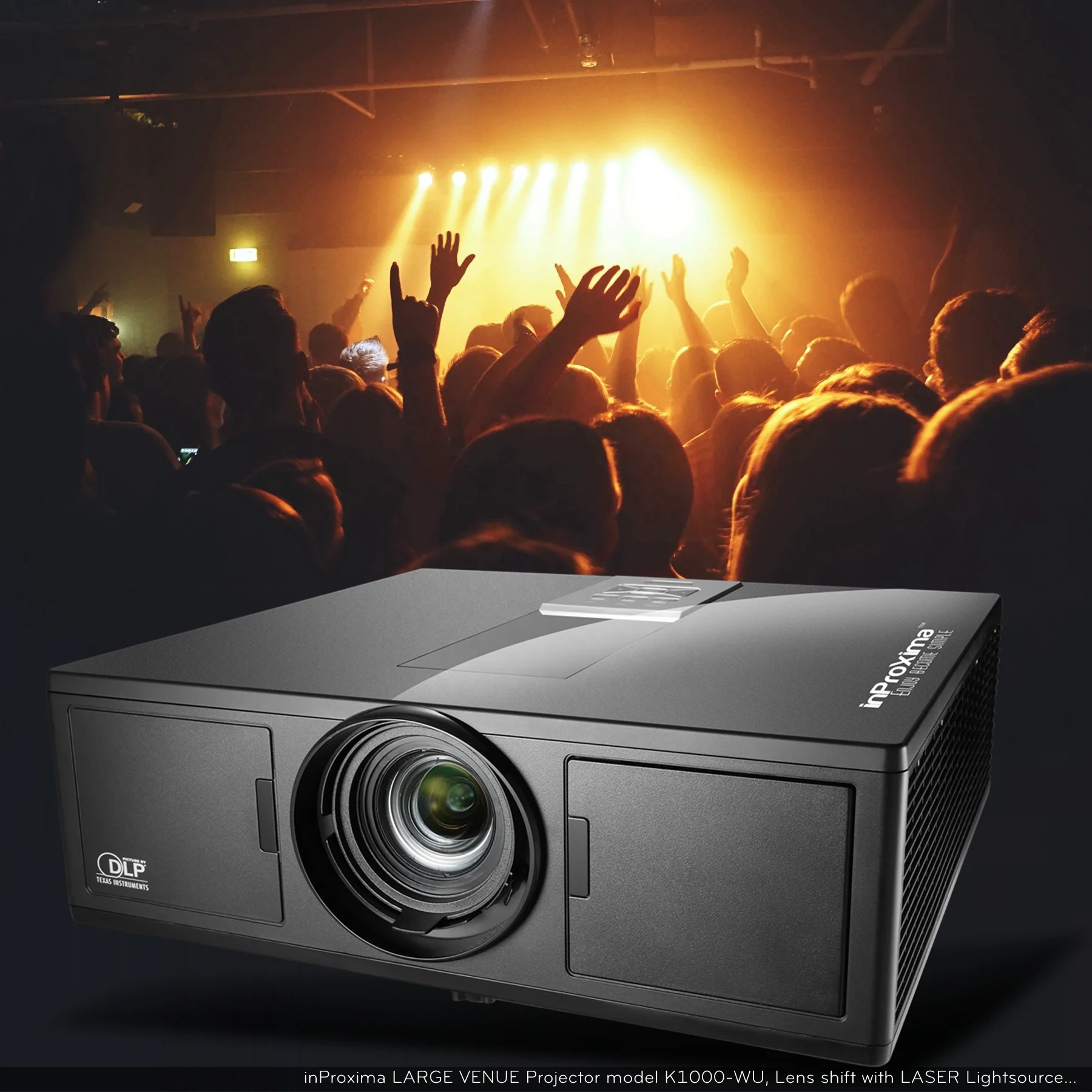 inProxima K1000WU, 1920X1200pixels 10000 lumens large venue projector with lens shift Unique LASER PROJECTOR