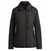 Latest Black Cool Quilted Jacket Women Custom Polyester Fashion Zipper Quilted Jacket Women | Quilted Jacket Women