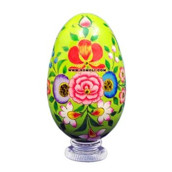 Hand Painted Floral Wooden Ostrich Egg Easter Decorations Buy Hand Painted Ostrich Egg Easter Egg Easter Decorations Product On Alibaba Com