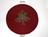Red Glass bead place mats with leaf pattern other colours also available