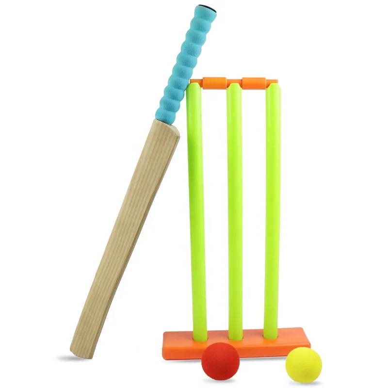 

Factory wholesale cheap price EVA cricket children's toy board plastic cricket and ball Bat 24" Kits Kid Cricket Set NBR Outdoor, Customized color