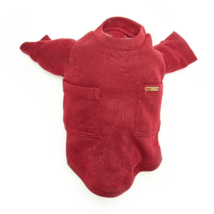 Long Sleeve Plain Pet Clothing With Pockets Buy Cute Clothing For
