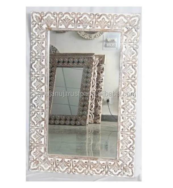 New Design Wooden Mirror Frame Buy Wooden Designer Mirror Frame Wall