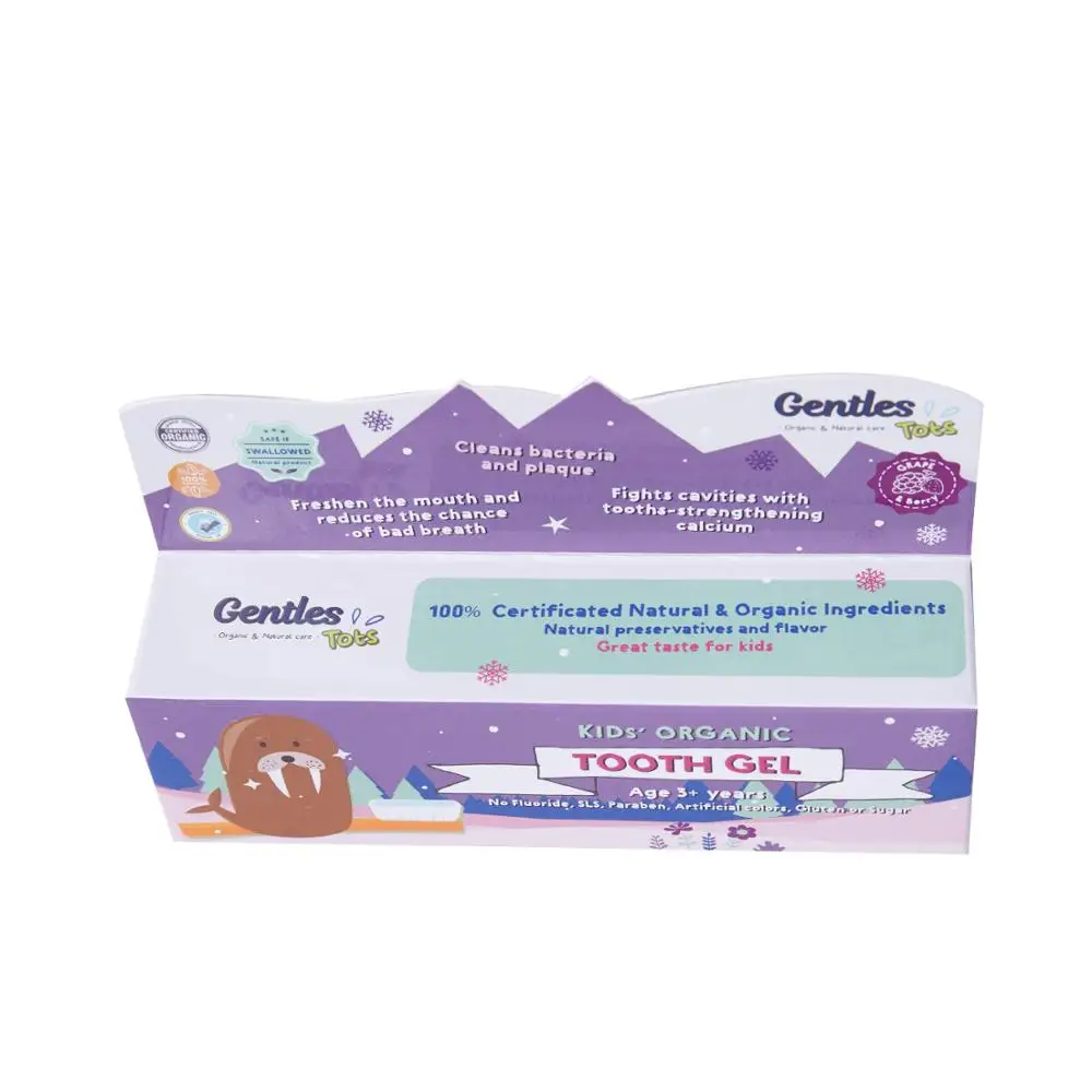 
Fluoride Free Organic Toothpaste Gel for Kid Age 3+ years 