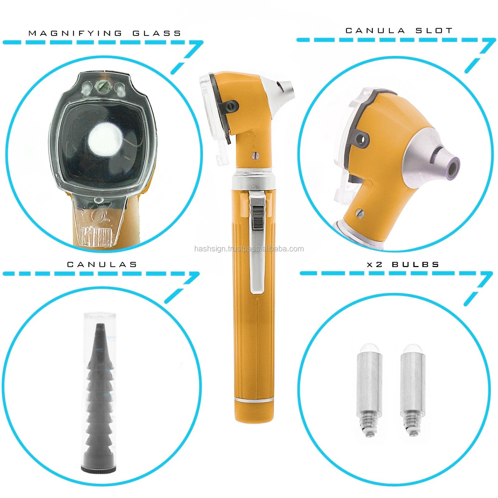 Otoscope Ear Scope Mini Fibre Optic Medical Diagnostic Ear Wax