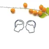China blank bookmark baby head shape new products paperclip with logo