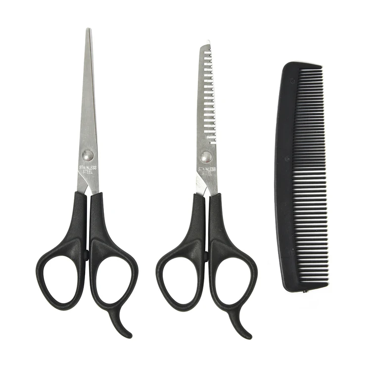 

Household cheap hair scissors comb set stainless steel hair dressing thinning scissor professional cutting hairdressing scissors