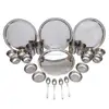 Ski Group Of Dinnerware Stainless Steel Copper Traditional Dinner Set
