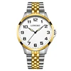 LONGBO 80499 Lovers Simple Stainless Steel Thin Dial Watch Fashion Casual Analog Quartz Business Wrist Watch