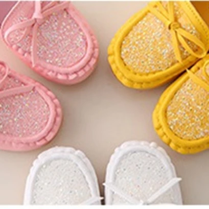 

2019 Children Shoes PU Leather Casual Styles Boys Girls Shoes Soft Comfortable non-Slip beef tendon bottom diamond Kids Shoes
