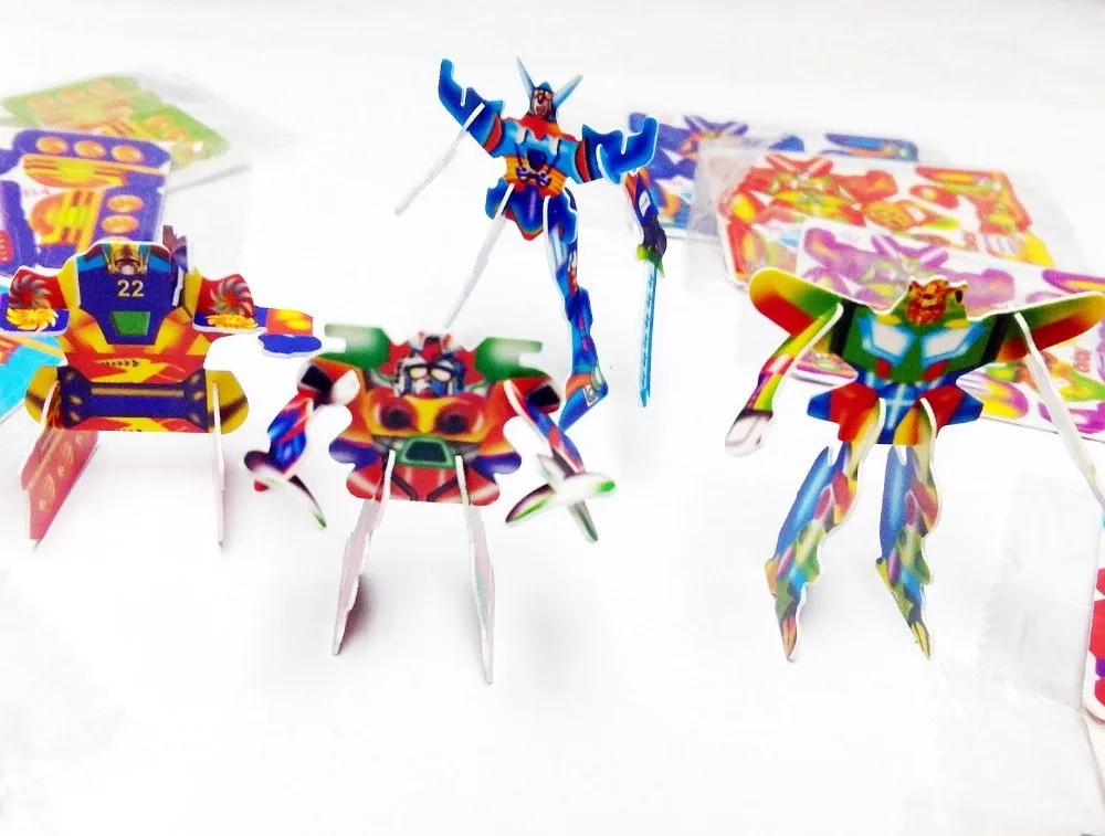 迷你4-5厘米拼图 3d 卡生日派对喜欢玩具组装图什锦随机设计 pinata