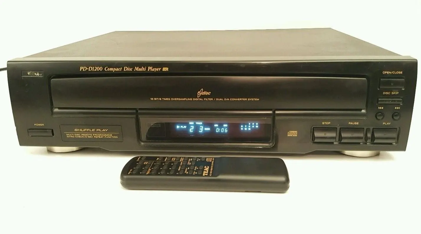 Symphonic CD-5001 5 Disc Automatic CD Compact Disc Player Changer w// 8 Times Oversampling
