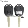 hot Techtium 2 Button flip Remote Car Key Shell fob for SsangYong Actyon Kyron Rexton