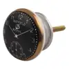 Handmade Black White and Golden Clocks Ceramic Knobs Pulls WN-24