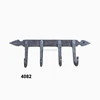 Hand Forged Hammered Wall Coat Rack With 4 Hooks