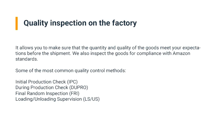 
Pre-shipment Inspection and Quality Control Service in China / E commerce Friendly 
