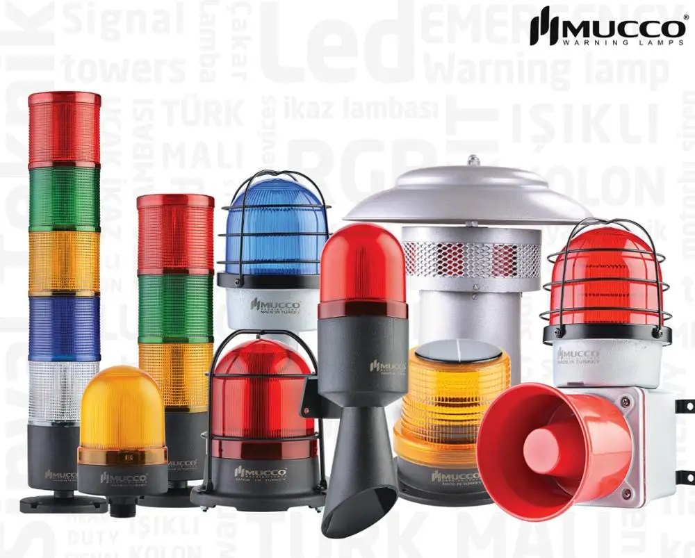 
Super Bright Signal Beacons with 5 Light Modes Steady Flashing Strobing Rotary Photocell Signal Beacon with Protection Cage 