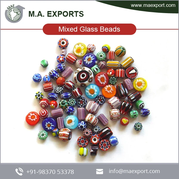 over 1500 beads Mixed Glass specialty beads